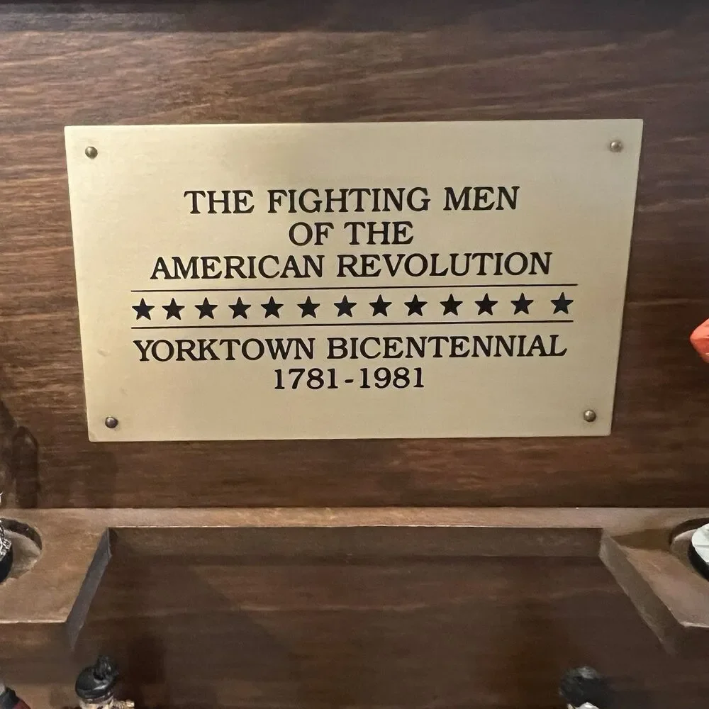 Fighting Men of the American Revolution, Yorktown Bicentennial, 1781-1981 pewter